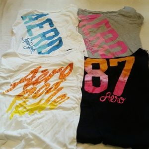 4 aeropostale tees